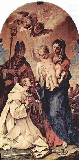 Sebastiano Ricci Erscheinung der Madonna vor dem Hl. Bruno von Koln und den Hl china oil painting image